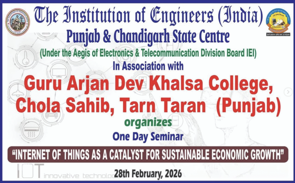 GAD Khalsa College Successfully Hosts National Seminar on IoT and Sustainable Economic Growth